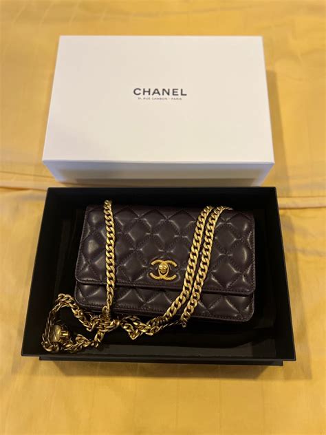 chanel wallet on chain maroon|authentic Chanel wallet on chain.